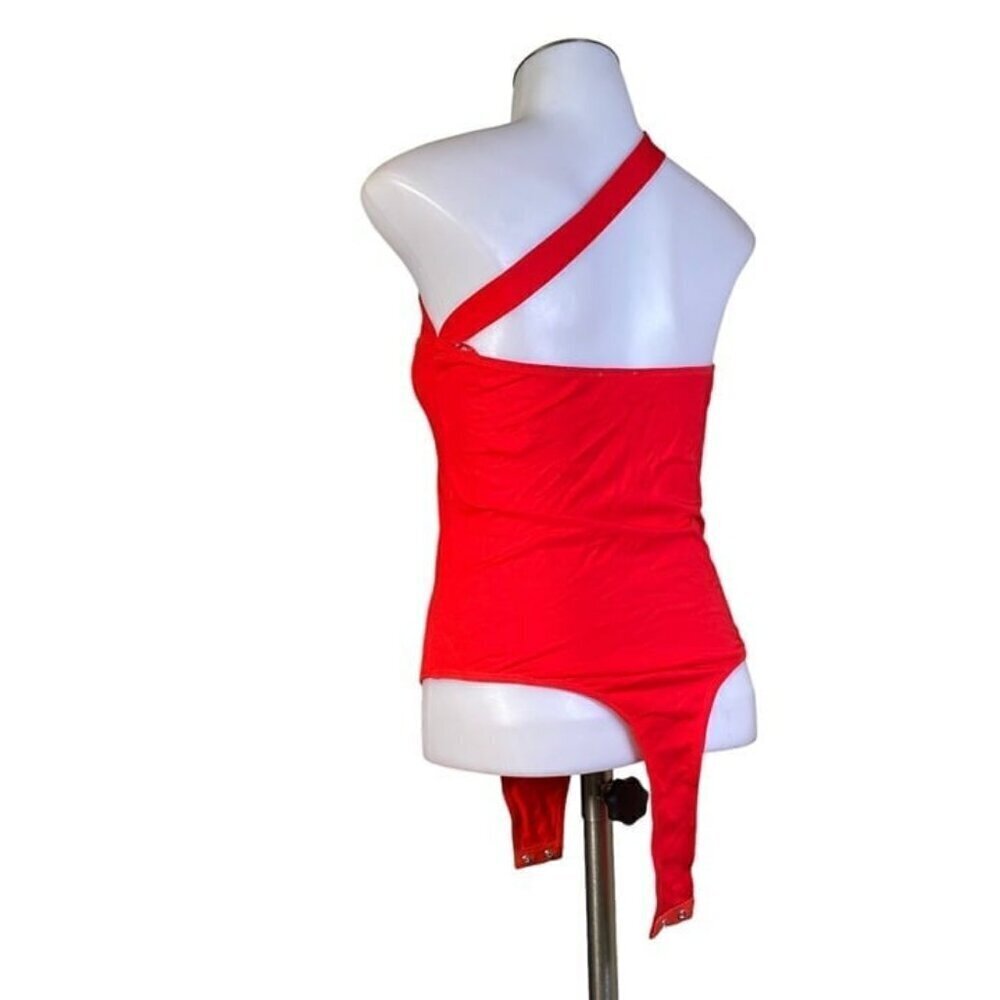 Superdown Rony Asymmetrical Bodysuit - Red - Picture 5 of 8